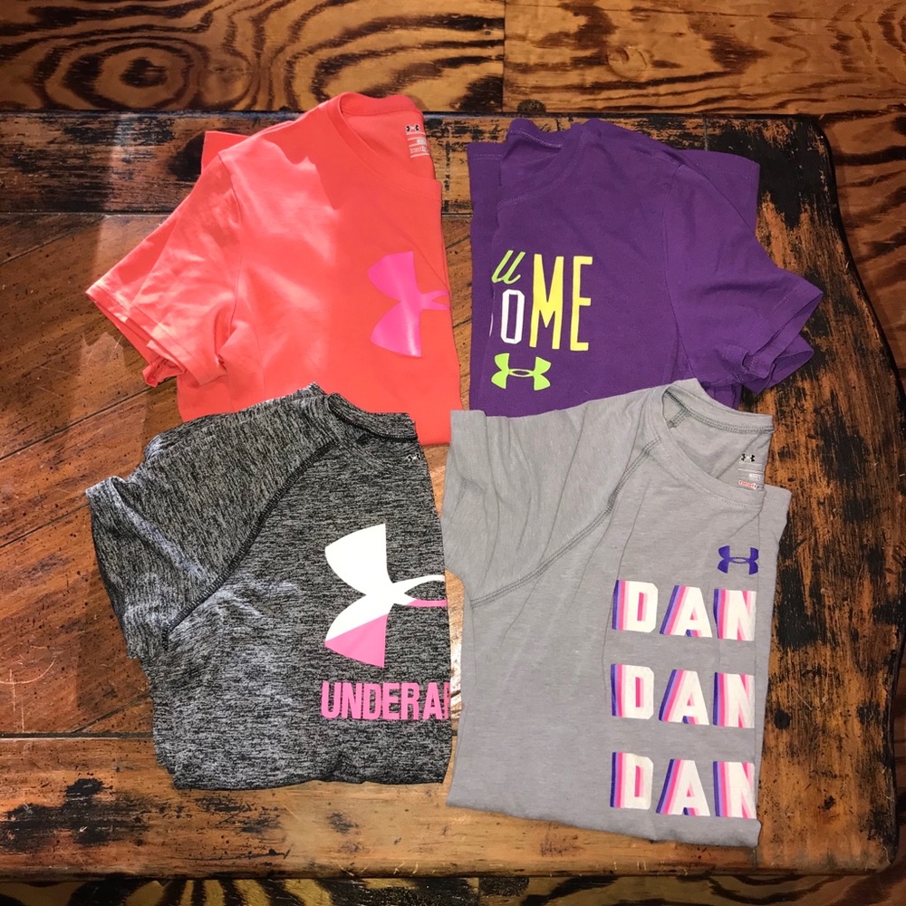 Under Armour girls large shirt lot